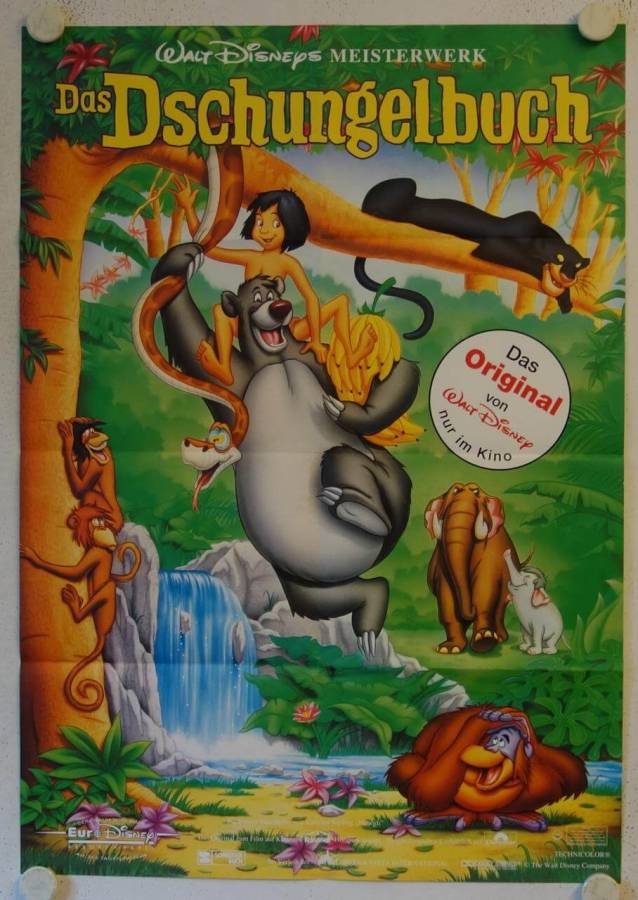 Walt Disneys Jungle Book re-release german movie poster